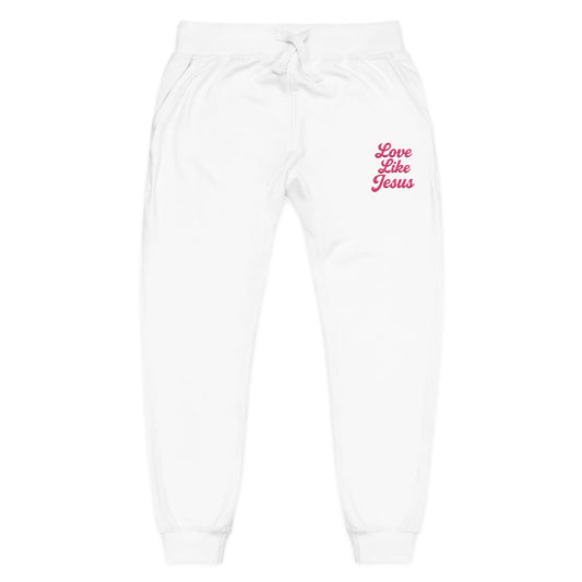 LOVE LIKE JESUS Embroidered Sweatpants