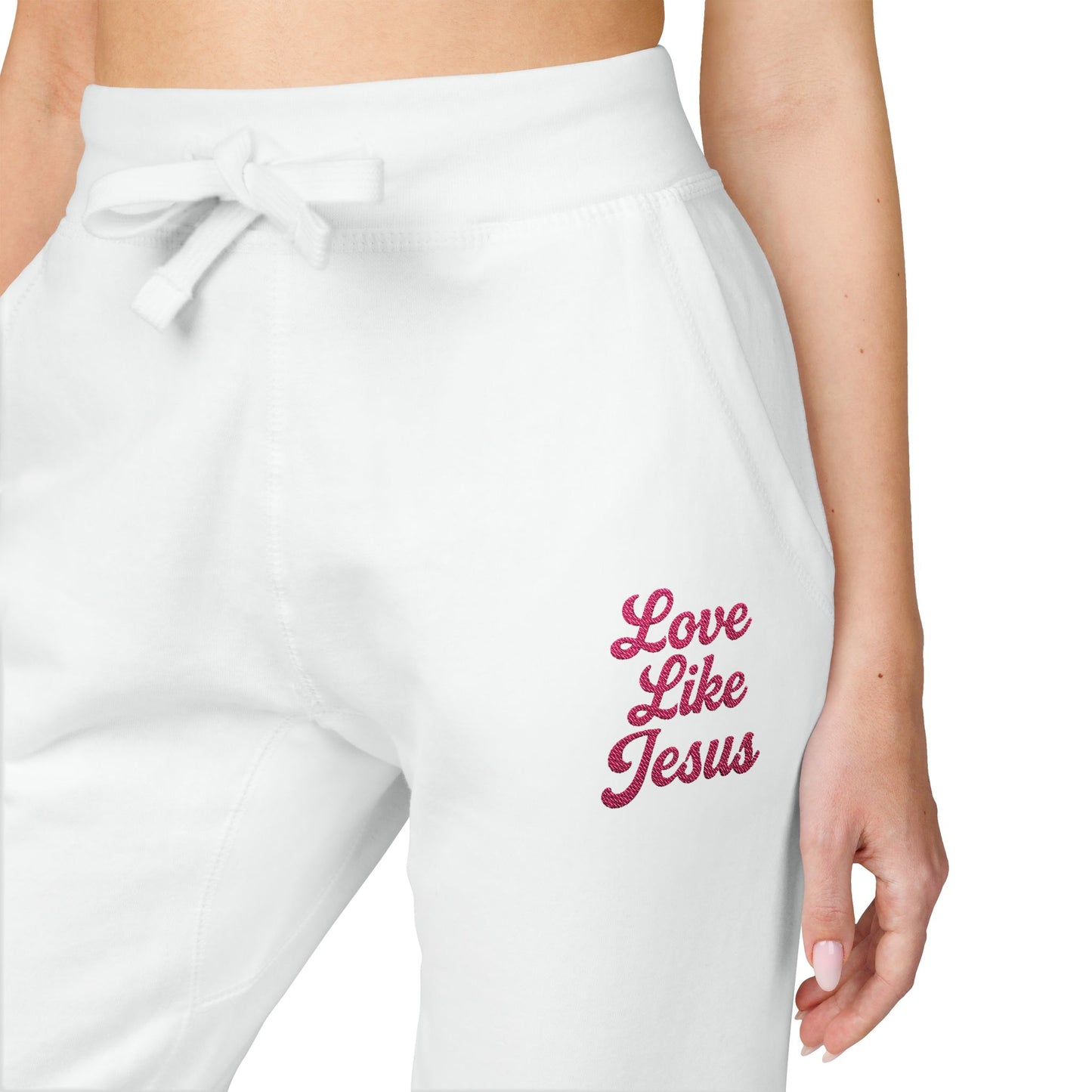 LOVE LIKE JESUS Embroidered Sweatpants